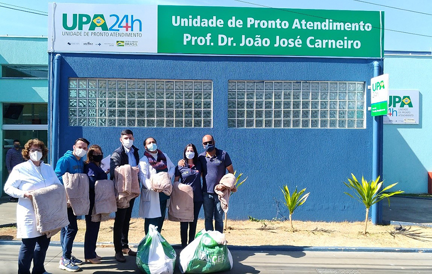 Doação de mantas a UPA de Ribeirão Preto