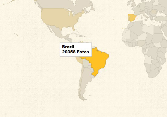 Brasil alcança marca de 20 mil fotos no Maior Comercial do Mundo