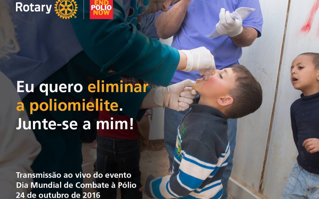 Comece a se planejar para o Dia Mundial de Combate à Pólio