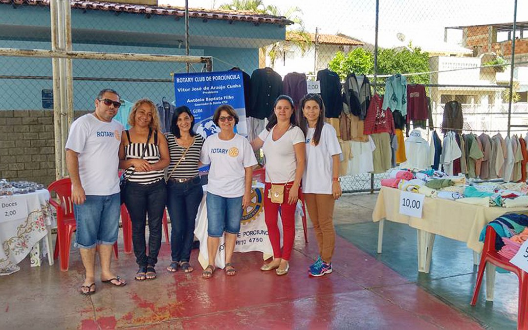 Clube apoia o 1º Pedal Azul de Porciúncula e organiza bazar
