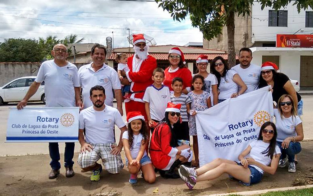 Papai Noel do Rotary no município de Lagoa da Prata