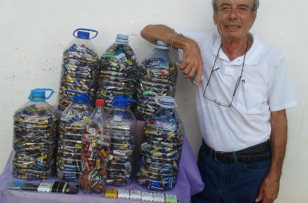 Recolhendo lixo eletrônico em Pirajuí