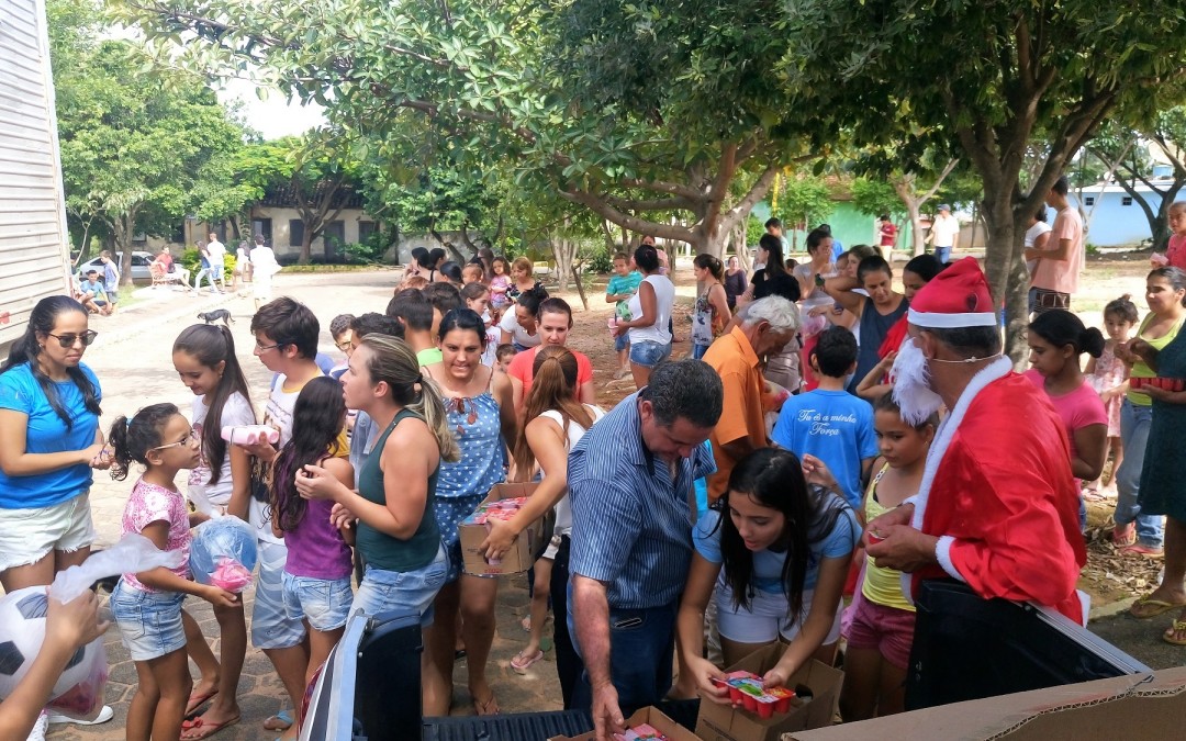 Kits para as crianças e prêmio