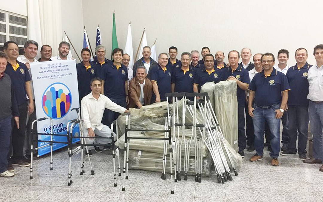 Patos de Minas-Paranaíba amplia banco de muletas