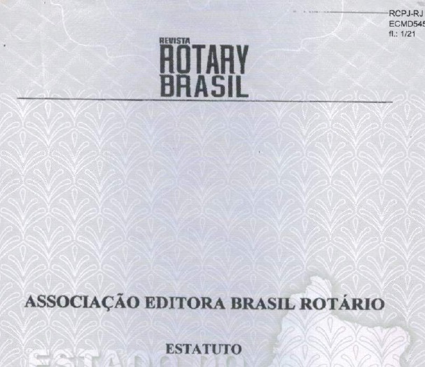Baixe o Estatuto e o Regimento Interno da Associação Editora Brasil Rotário