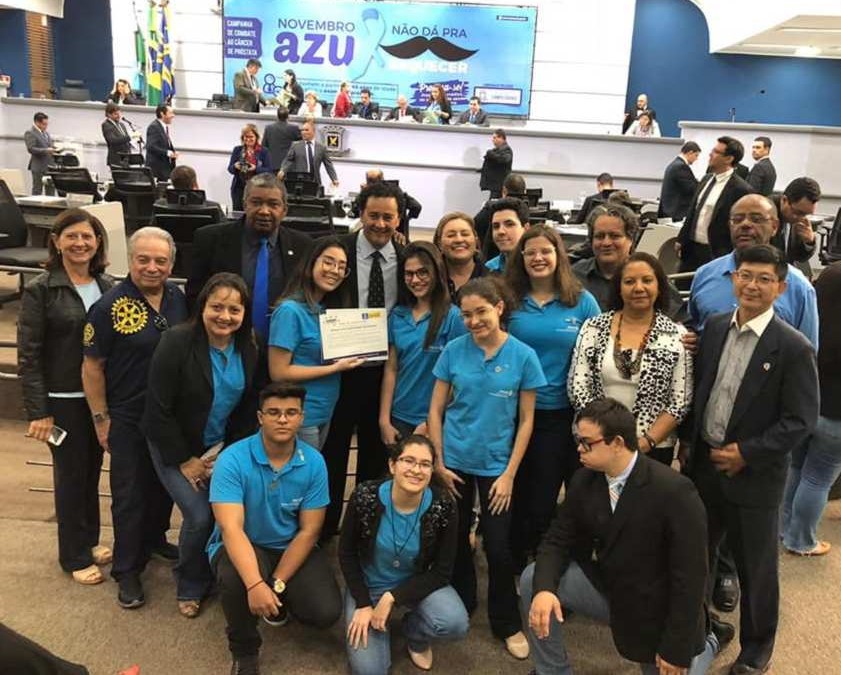 Homenagem pelos trabalhos em prol da comunidade