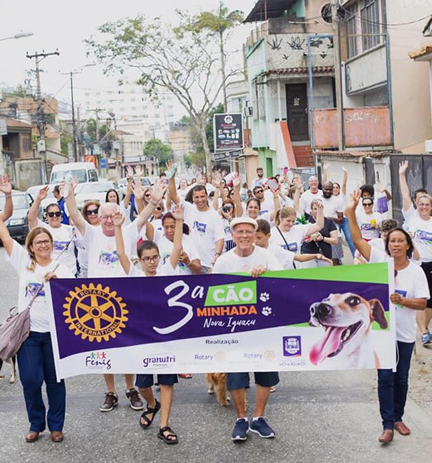 Cãominhada e campanha de doação em Nova Iguaçu