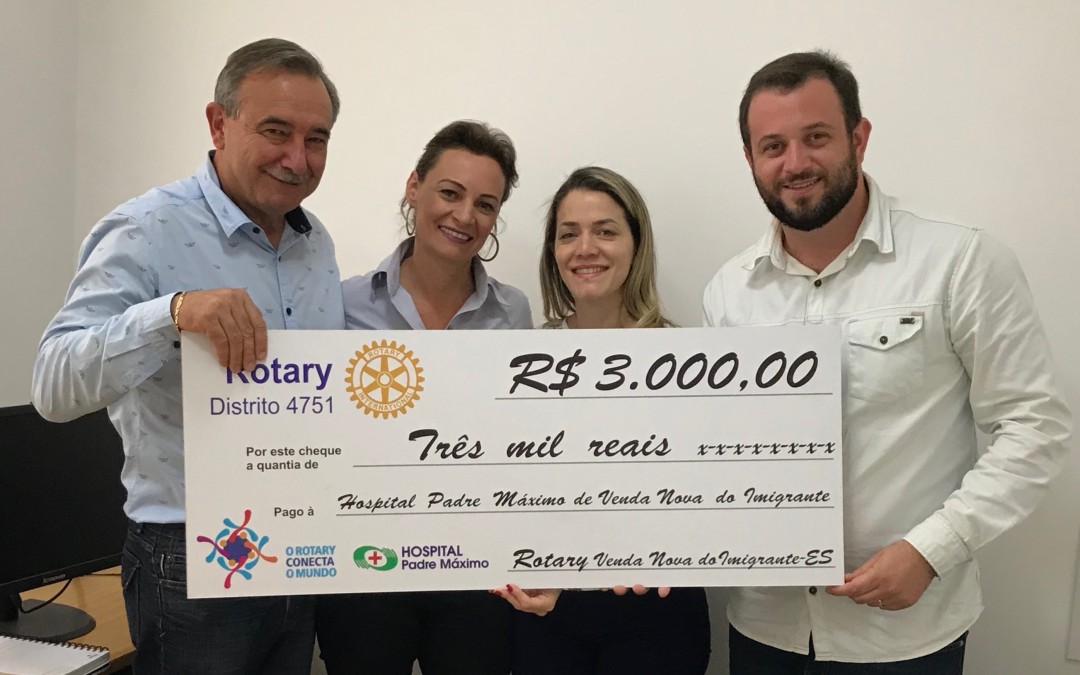 Doações para hospital e Apae