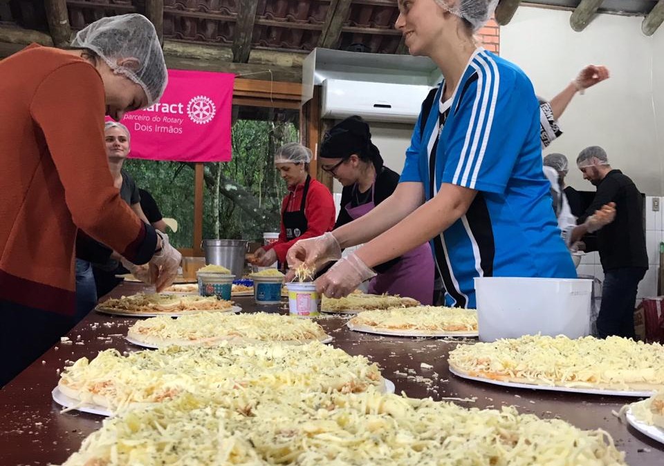 Primeiro pizzaract por uma boa causa