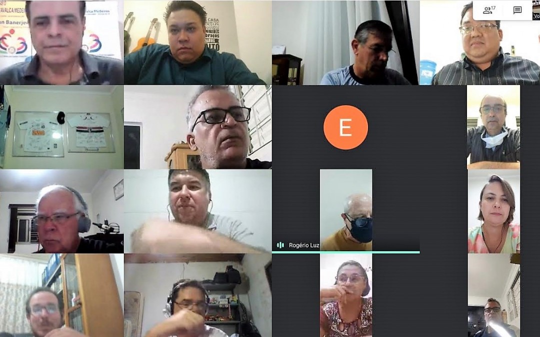 Reunião virtual de fundação e encontro com dirigentes