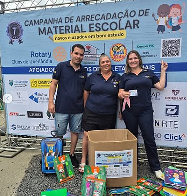 Clubes de Uberlândia promovem campanha de material escolar