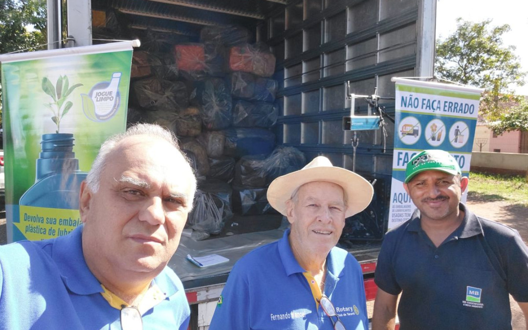 Reciclagem de embalagens de óleo lubrificante