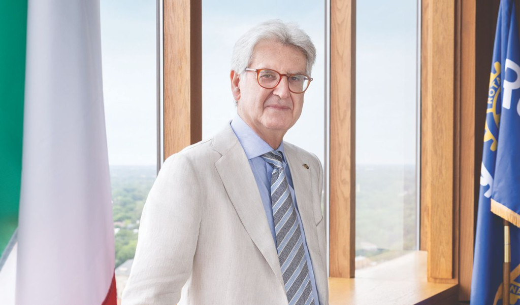 Francesco Arezzo, 2025-26 RI president. Evanston, Illinois, USA. 30 July 2025.