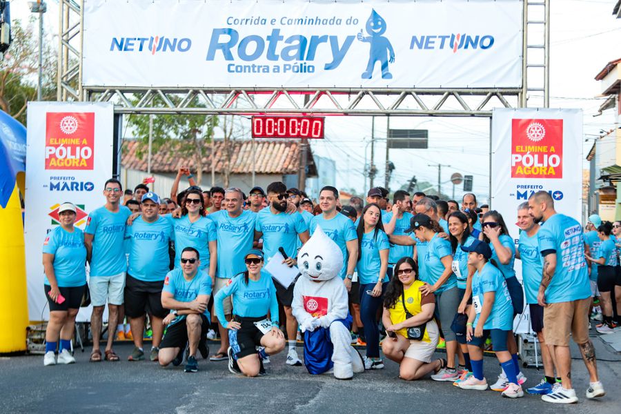 Corrida e caminhada contra a pólio