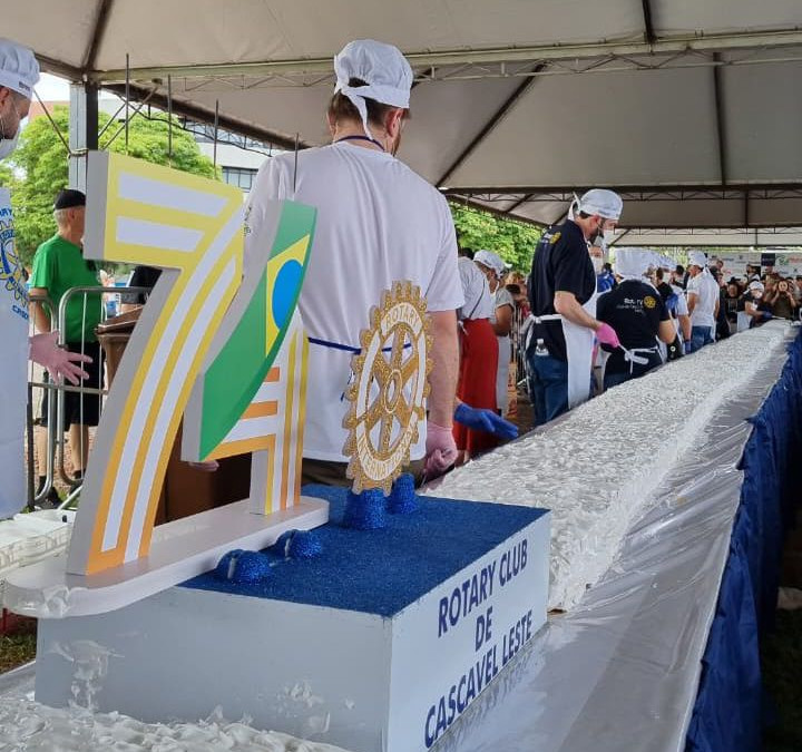 Bolo de aniversário da cidade