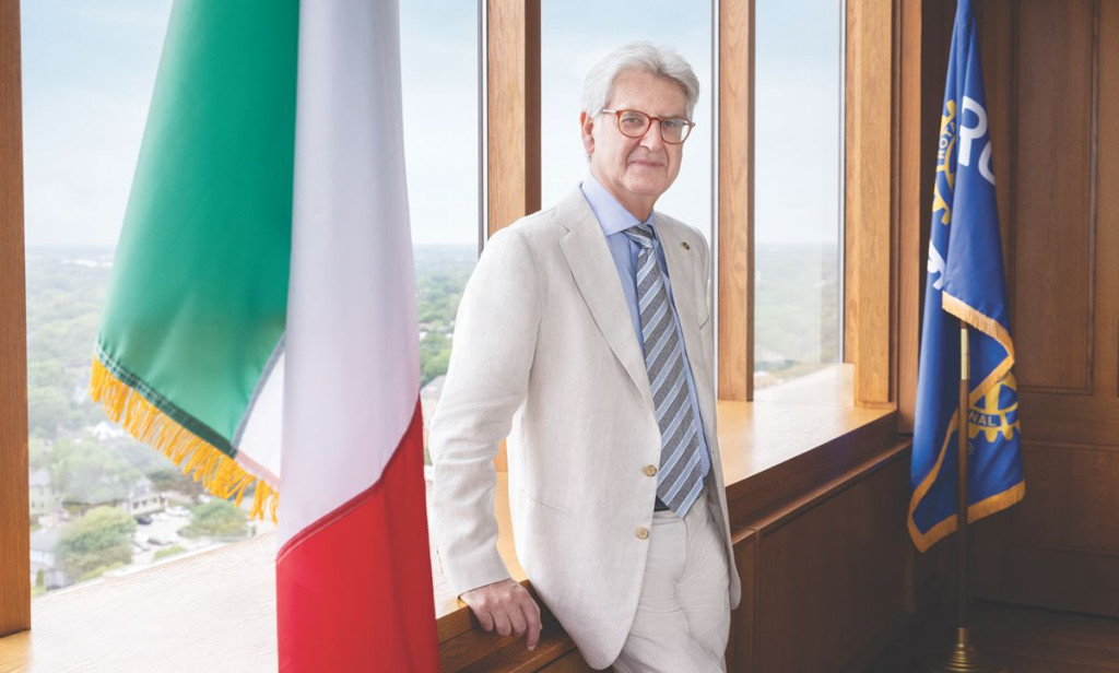 Francesco Arezzo, 2025-26 RI president. Evanston, Illinois, USA. 30 July 2025.