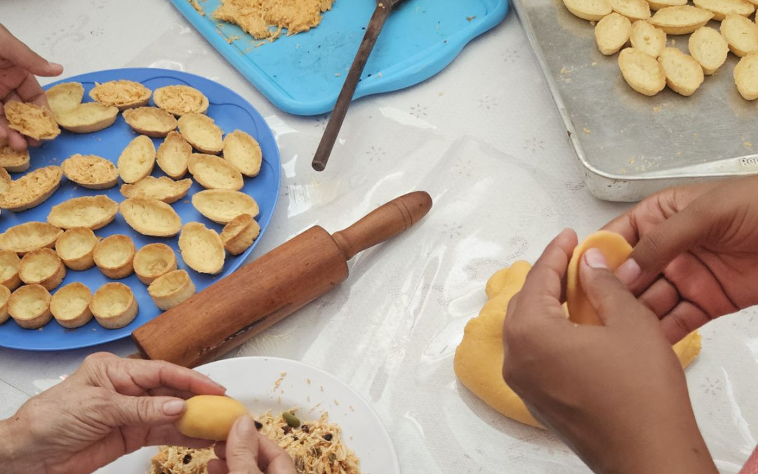 Oficina culinária e bazar solidário